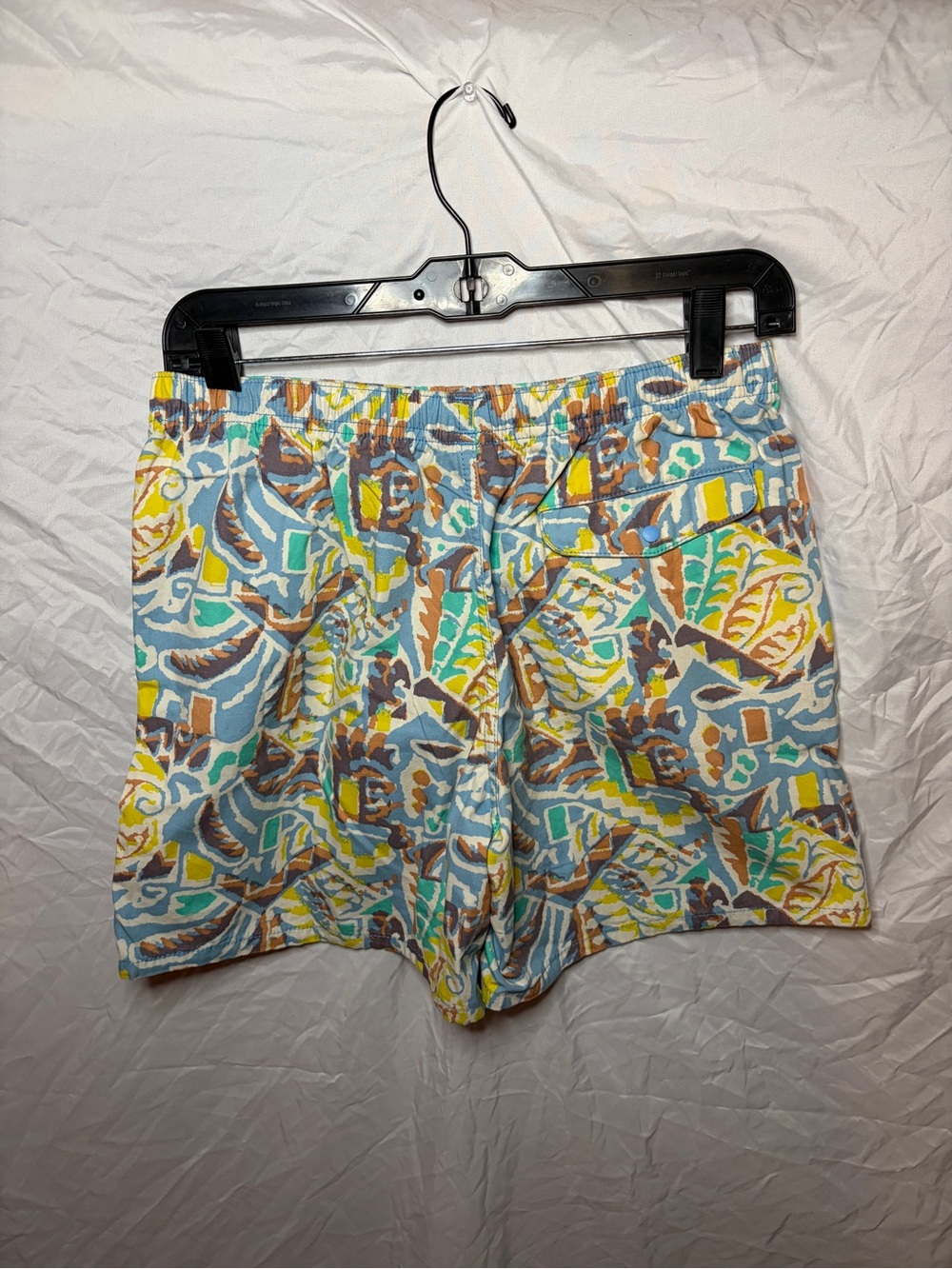 NEW Patagonia Kids' Funhoggers Cotton Shorts Lago Blue XL - Picture 2 of 4